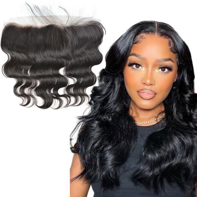 China Natural Wave Body Wave 13x4 Lace Front Human Hair Wigs Pre Plucked With Baby Hair 180% Lace Frontal Wigs Brazilian Hair For Black Women for sale