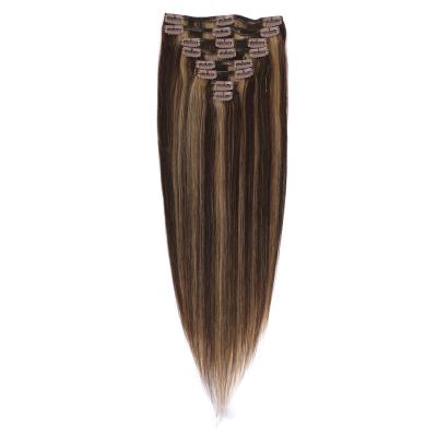 China Wholesale Natural Wave Hair Product High Quality Full Color Remy Hair Clip In Hair Extensions 100% Clip In Virgin Hair Vendors for sale