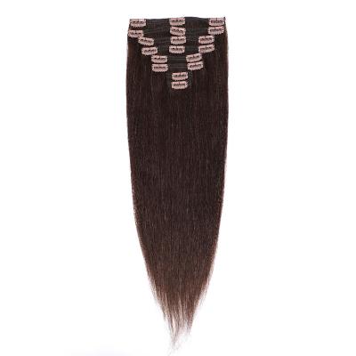 China Natural Wave Hair Extensions Clip In Top Wholesale 100% Remy Natural Hair Clip In Hair Extensions For White Women for sale