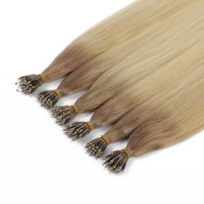 China Natural Wave I Tip Keratin Hair Extensions Remy Human Hair Dark Brown Accented With Light Golden Brown I-Tip Hair Extensions for sale