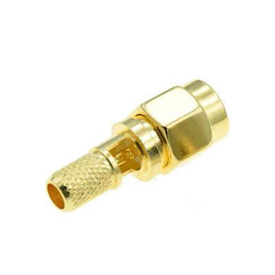 China Plastic rf connector SM-J-3 is plugged into the inner screw and crimping type rf adapter Sma rf inner needle driver 50-3 connector for sale