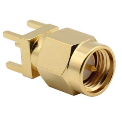 China 50Î © SMA-JE Male Head Inner Needle Soldering PCB Board SMA-JHD Male Male Head Seat SMA Gold Plated RF Connector for sale