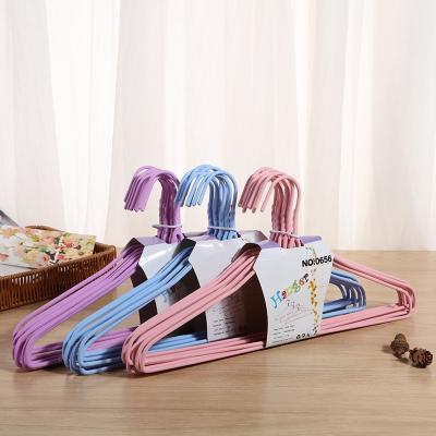 China Wholesale Minimalist Adult Hanger Clothes Drying Rack Non-Slip Metal Hangers Coat Clothes Hanger #0656 for sale