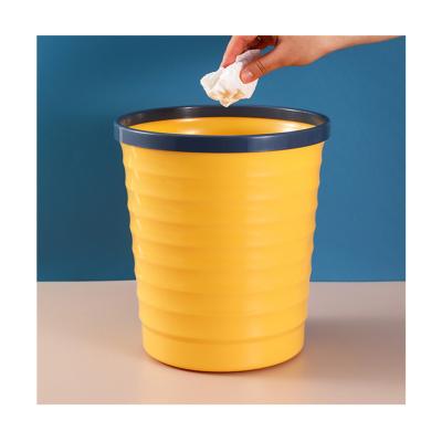 China 2021 Household Size Viable Hot Selling Plastic Trash Can Big Trash Bin Kitchen Waste Bin for sale