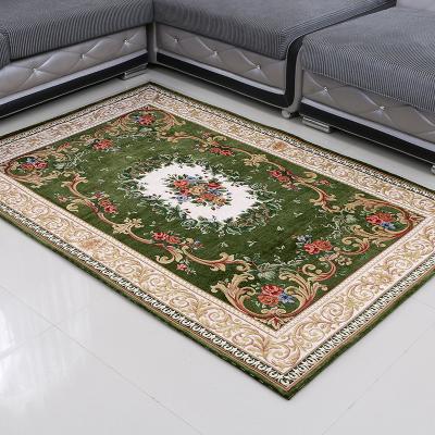 China Wholesale Non-Slip High-Grade High-Grade Non-Slip Floor Chenille Carpet Printing Flower Door Mat Living Room for sale