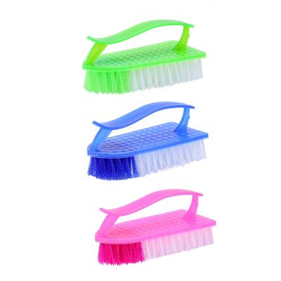 China Wholesales Sustainable Household Transparent Cleaning Brush Multicolor Plastic Shoe Sweep Hand Held Cleaning Brush for sale