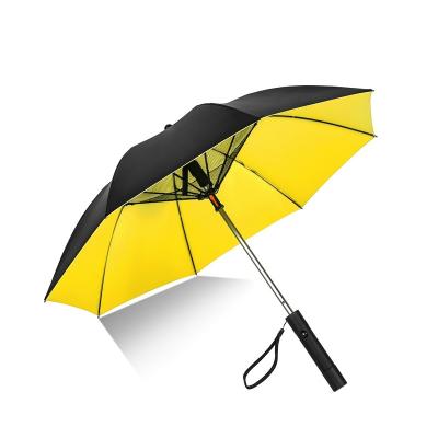 China USB Transient Special Anti-UV Waterproof Solar Fan Umbrella Quality Upright Umbrella With Fan for sale