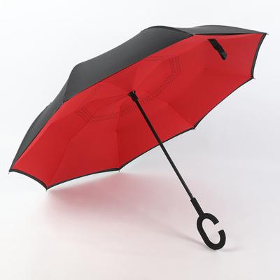 China China Market Compact Automatic Reverse Umbrella Cheap Inverted Umbrella White Card Umbrella Umbrella Manufacturer With OEM Service for sale