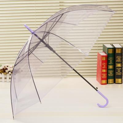 China Cheap Farmhouse PVC Umbrella Customized Transparent 8k Clear Hanging Umbrella For Rain for sale