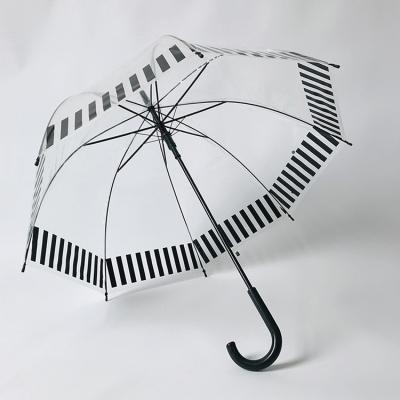 China New Arrival 8 Panels Clear Automatic Rain Transparent POE Umbrella Eco Friendly Umbrella for sale