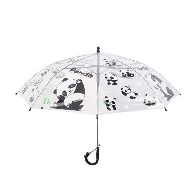 China Clear PVC Clear Space Country Kids Panda Umbrella 8k Transparent Umbrellas On Hot Sales for sale