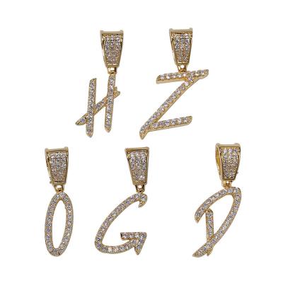 China Hiphop Mens Womens Hip Hop Iced Out Custom Name Chain Diamond Letter Necklaces for sale