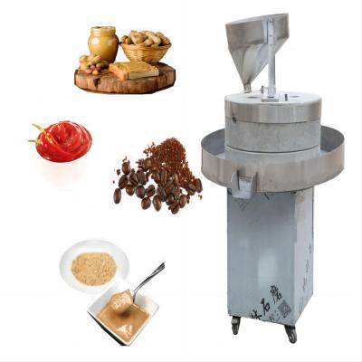 China Peanut better tahini chili processing Manufacturer sales stone mill for grinding peanut butter sesame paste used High quality stone mill for sale