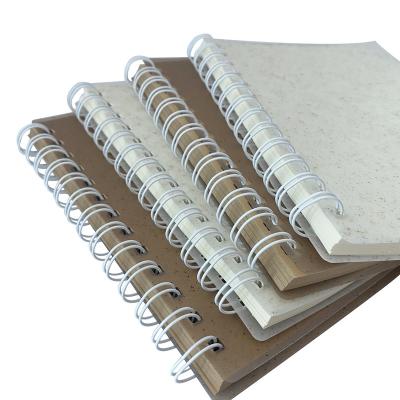 China Recycled Customizable Eco Friendly Notepad With Pen For Students Recycled Spiral Notebook for sale