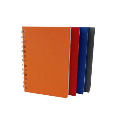 China Recyclable Custom Eco Friendly A5 Hardcover Office Supplies Notepad Recycled Fabric Spiral Notebook for sale