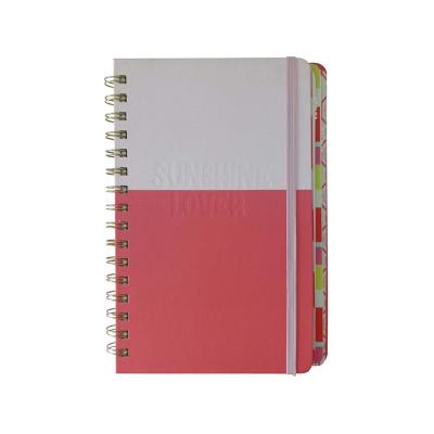 China Multifunctional creative multi-functional hardcover book personalized Three-layer diary color PU spiral notebook for sale