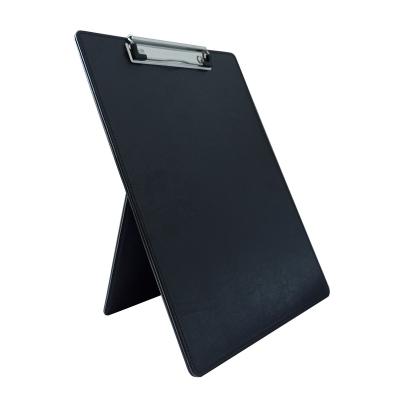 China Multilfunction PU Leather Notepad Hard Cover File Folder Presentation Folder Stand Clipboard for sale