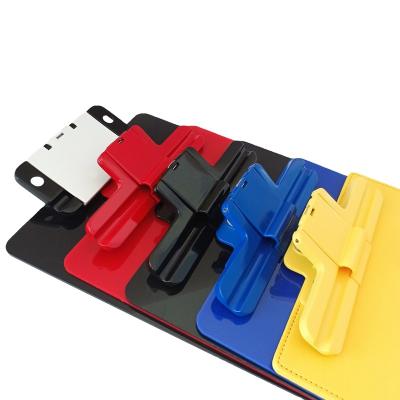 China Waterproof Custom A4 PU Folder Notepad Clip With Phone Holder Pen Slot Multifunction Clipboard for sale