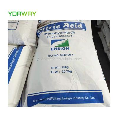 China 2022 Food Grade BP/USP/FCC/E330 CAS 77-92-9 Flag Citric Acid Citric Acid Monohydrate Citric Acid Monohydrate Edible Grade Lemon Acid for sale