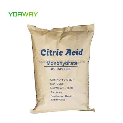 China Citric acid monohydrate /anhydrous flag food grade Weifang ttca citric acid china prices BP USP FCC FCC food grade for sale