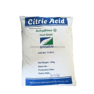 China Wholesale Bulk Citric Acid Anhydrous Lemon Salt / Monohydrate Food Grade Food Grade for sale