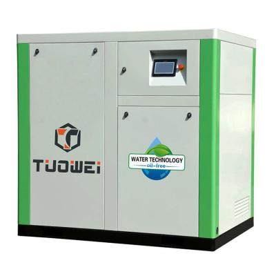 China 22kw 30hp oil free electric variable frequency screw oil free air compressor for cotton textile industry for sale