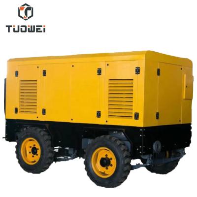 China 20m3/min 20bar diesel engine lubricated screw air compressor for resaling for sale