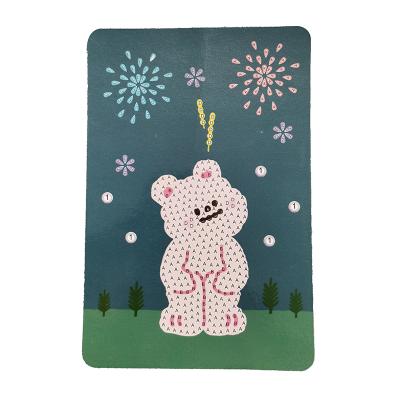 China 10x15cm DIY Diamond Painting Children Cartoon KOREAN Maps Picture Mini Cards Kit for sale