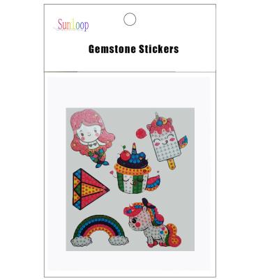 China DIY Cartoon Sticker Kids Diamond Sticker With Crystal for sale