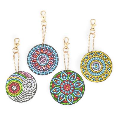 China DIY Hobby Crafts 4 Pcs Set Mandala Hobby DIY Crafts Diamond Painting Keychains for sale