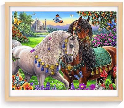 China New classic/postmodern embroidery diy diamond mosaic hobby photo horse diy pictures for sale