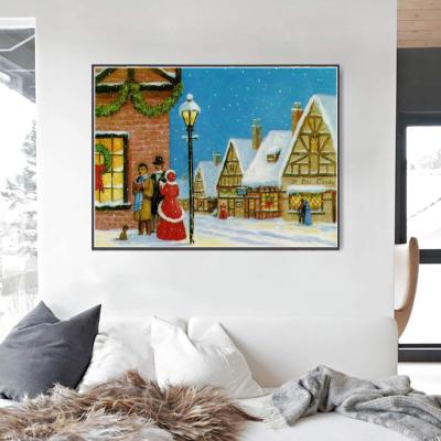 China New Classic/Postmodern Village Christmas 3d Picture Diamond Art Painting Set for sale