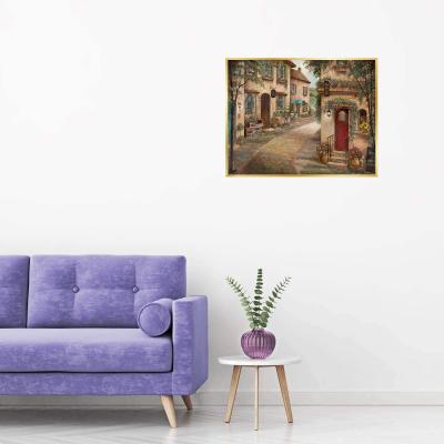 China Classical / Postmodern New Old Times Picture Full Drill Wall Art Mosaic Diamond Painting for sale