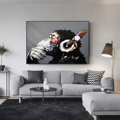 China Newest Design Abstract Chimpanzee Paintings Cute Wall Decor 5d Diy Diamond Painting for sale