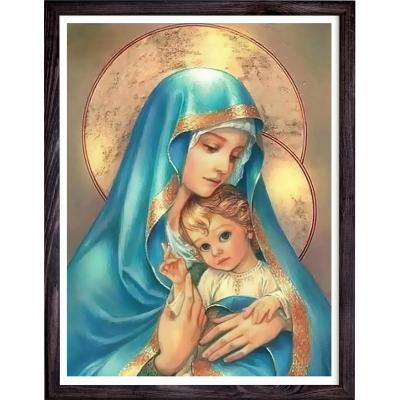 China Religious Sun Circle Icon Virgin Mary 5d Diamond Embroidery Paintings for sale