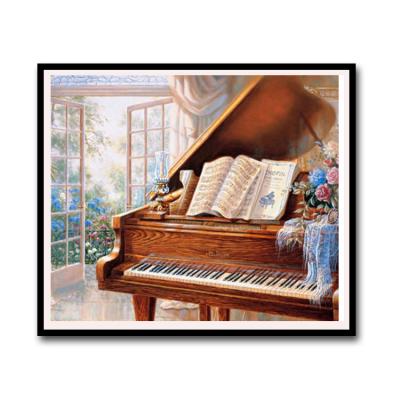 China Wholesale Popular Square Abstract Dots Piano Diamond Painting for sale