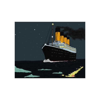 China Abstract New Titanic Sunloop Luxury Cruise Ship Diamond Painting Set for sale