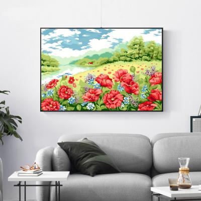 China Professional Abstract Manufacturer Supply Abstract Flowers DIY Diamond Painting for sale