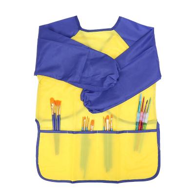 China Nylon Waterproof Skirt Kids Apron Painting Set, Polyester Twill Children's Painting Apron for sale