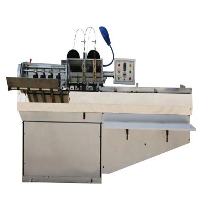 China DQB404-02GD Print Shops Semi Automatic Double Heads Book Wire Saddle Quilting Machine for sale