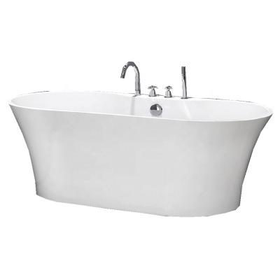 China Elegant Apprearance Smart 1700 Mm Oval Indoor Acrylic Freestanding Used Bathtub for sale