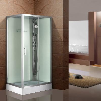 China Modern Modern Steam Shower Rectangular Cabin With Body Jets And Seat With Music for sale