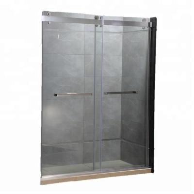 China New Modern Frameless Glass Shower Enclosure Screen Shower Screens Without Tray for sale