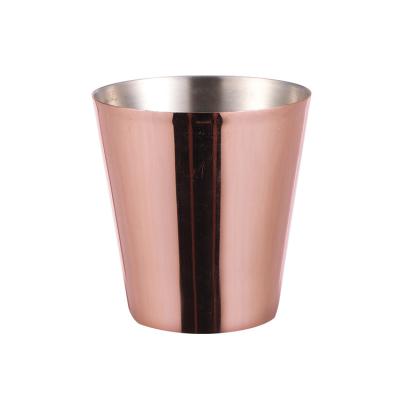 China Custom Viable Factory Hot Sale Logo Wine Milk Stainless Steel Mugs Rose Gold Brand Office Beer Cup Mug for sale