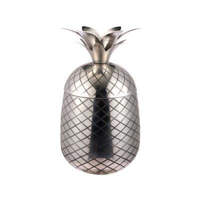 China 500ml Sliver Pineapple Cocktail Shaker Viable Hot Selling High Quality Mug for sale