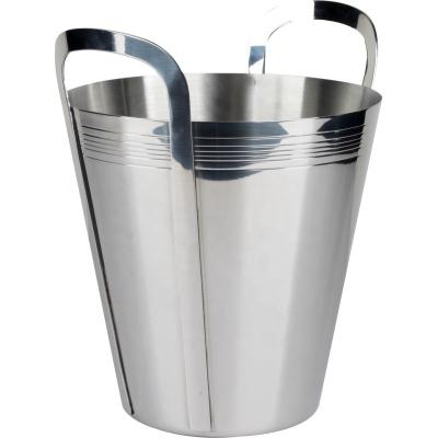 China Sustainable Top Selling Silver Large Capacity 5L Double Wall Beer Ice Bucket For Cocktail Bar for sale