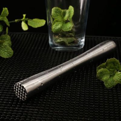 China Sustainable Color Customized Eco Friendly Bar Fruit Juice Stainless Steel Cocktail Muddler for sale