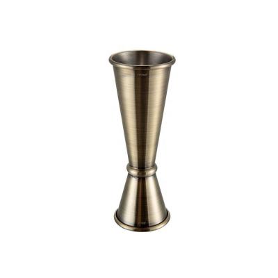 China Sustainable 30/60ml Stainless Steel Wholesale Beer Measuring Double Small Gauge Cup for sale