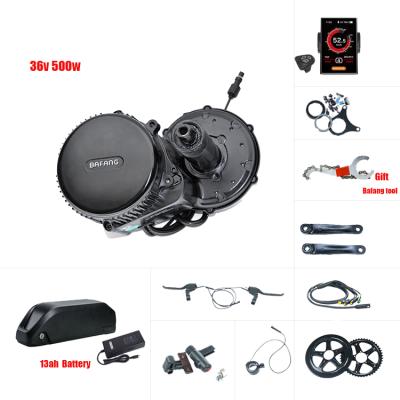 China Ebike/e bike/electric bike/electric bicycle/mountain bike C18 display motor mount kit mid with 13ah battery e bike bafang bike conversion kit 36v 350w motor for sale