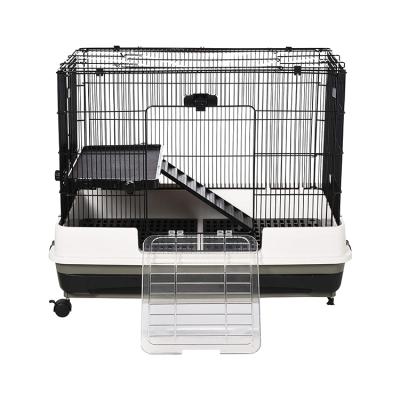 China Durable Alloy Guinea Pig Rolling Cage For Small Animal Enclosure With A Large Living Space for sale